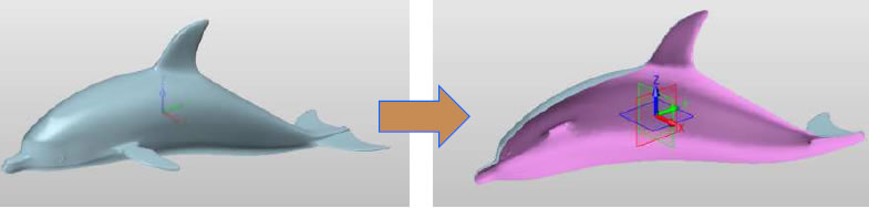 ZW3D CAD/CAM 点群　STL分割