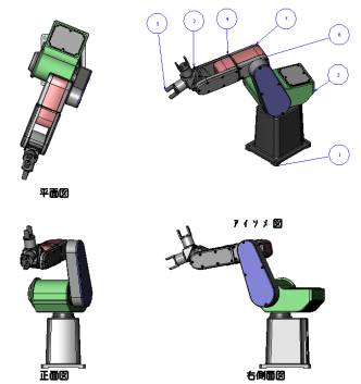 図面上での３Ｄシェーディングイメージ