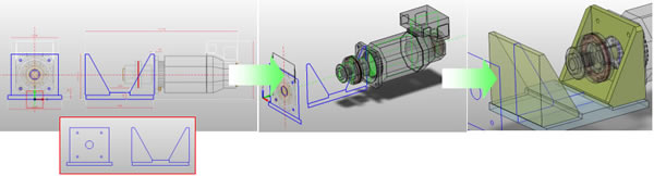 構想図から３Dで詳細モデルを作成イメージ1